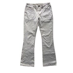 Levi Stauss Womens Low Rise Bootcut Khaki Pants Size 4 Y2K Patch Pockets Preppy